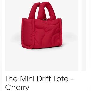 Red Quilted Mini Tote Bag